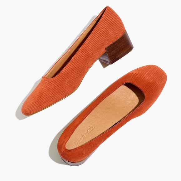 New MADEWELL The Sofie Pump Corduroy Suede Russet - Picture 3 of 5